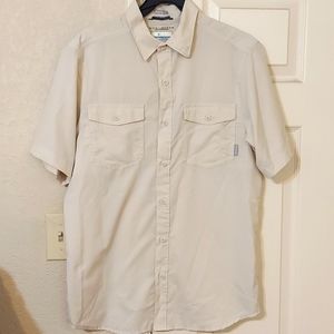 Columbia Men's Utilizer II short sleeve polo shirt, size Small, color white